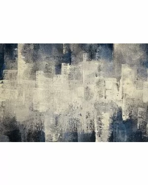 Fotokunst schilderij abstract blauw