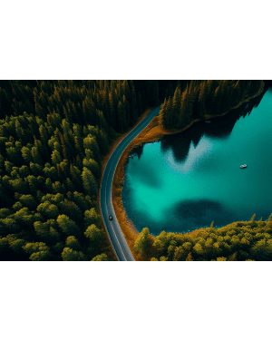 Fotokunst schilderij groene wateren