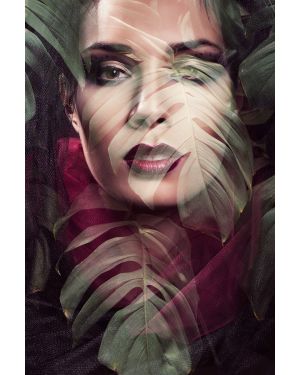 Fotokunst schilderij monstera Lady 