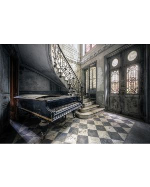 Foto kunst schilderij piano entree