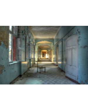 Foto kunst schilderij verlaten hallen 