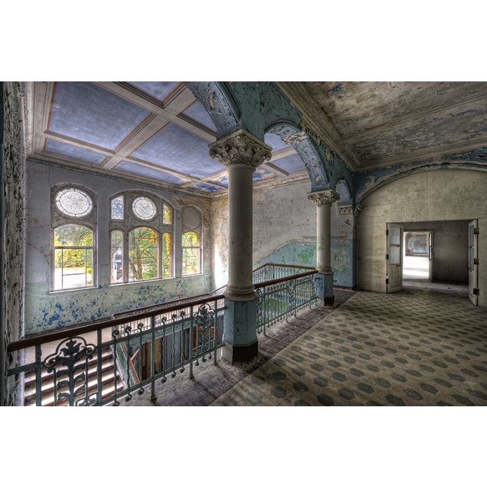 Glas schilderijen: Beton schilderij urbex 