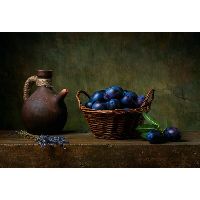 Bloemen Schilderijen: Fotokunst schilderij stilleven