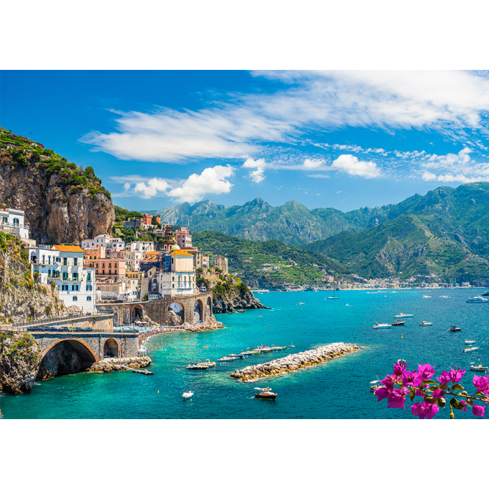 Tuin schilderij amalfi kust