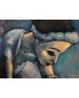 Figuratieve Schilderijen: Schilderij Blauwe Ballerina 80x100