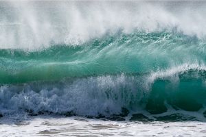 Fotokunst schilderij golven branding