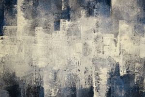 Fotokunst schilderij abstract blauw