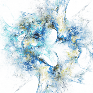 Fotokunst schilderij blauw abstract