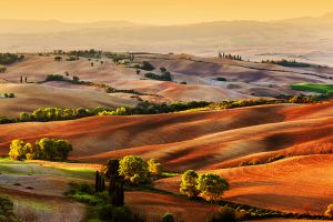 Fotokunst schilderij Toscaanse landschap