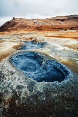 Fotokunst schilderij Hverir landscape